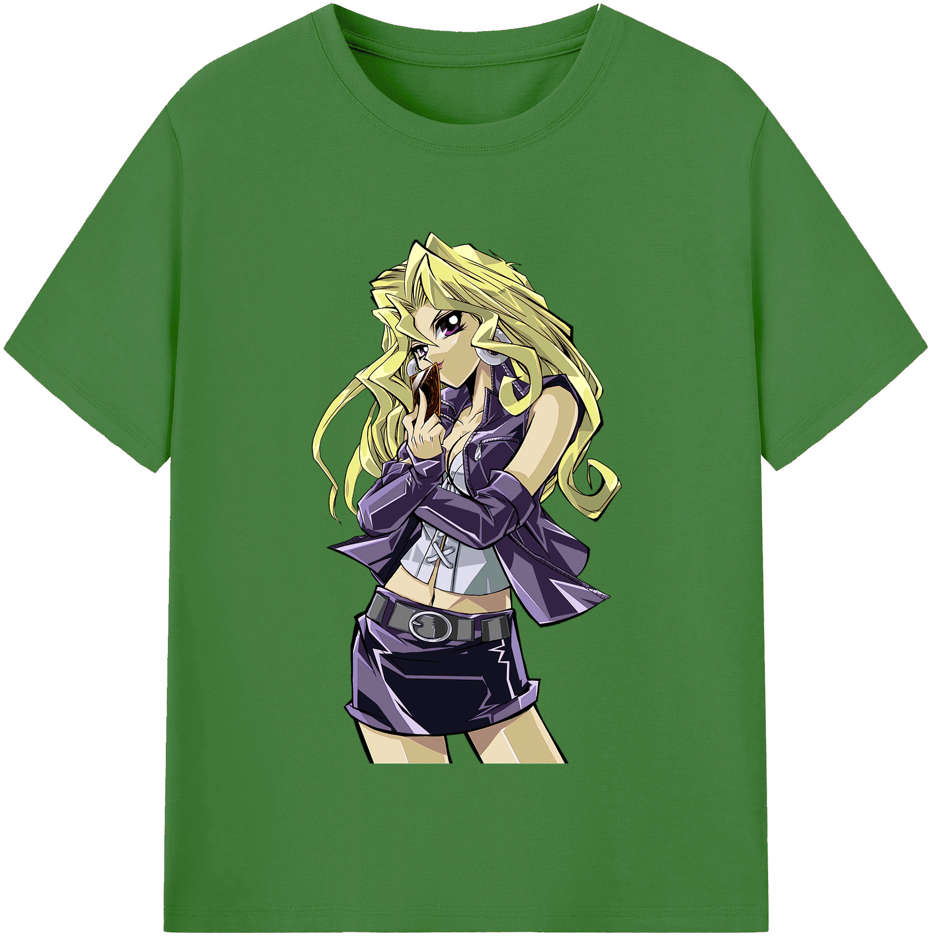 （画像用） 遊☆戯☆王 Yu-Gi-Oh! レディースカジュアルプリントTシャツ（綿100％）